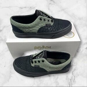 Vans Era Harry Potter Slytherin Sneakers Womens 7.5 Mens 6 Black Green Excellent